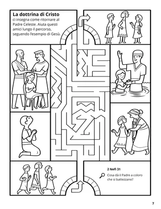 Doctrine of Christ coloring page