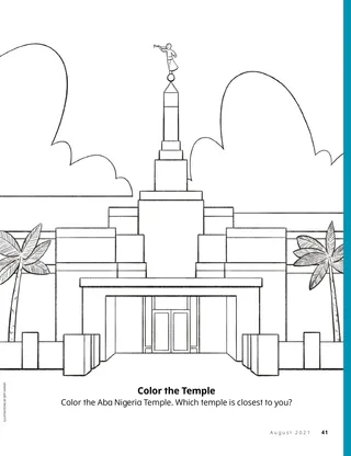 coloring page of temple