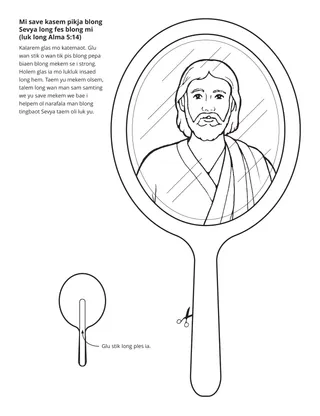 Aktiviti pej: Mi save gat fes blong Sevya long fes blong mi