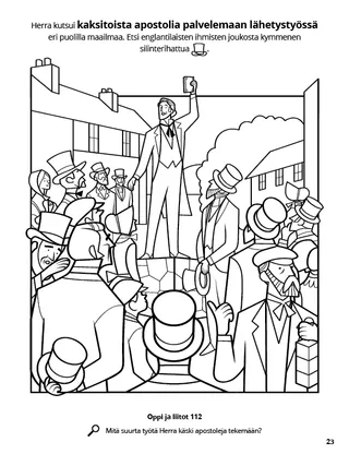 The Apostles Preached the Gospel to All Nations coloring page