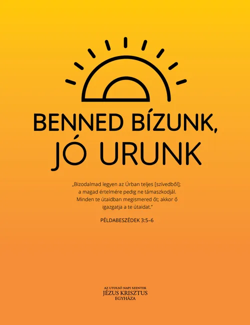 „Bizodalmad legyen az Úrban” poszter