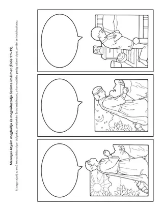 tevékenységi oldal: imádkozhatok Mennyei Atyámhoz