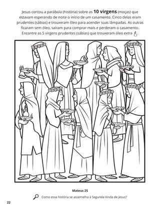 The Ten Virgins coloring page
