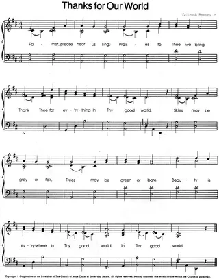 Music, Thanks for Our World