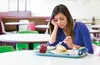 girl in lunchroom