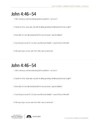 handout, John 4