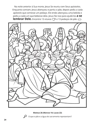The Last Supper coloring page