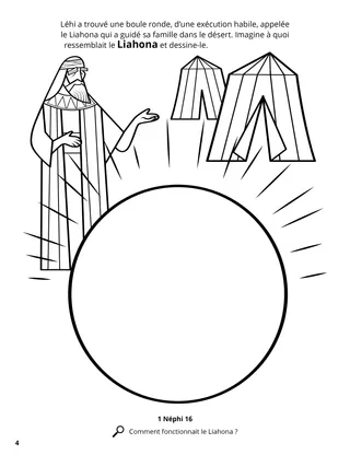 The Liahona coloring page