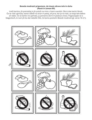 stran z dejavnostjo za otroke