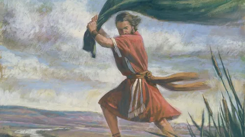 Elijah parting the Jordan River