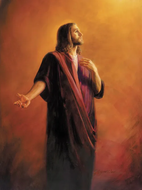 穿著紅袍的耶穌