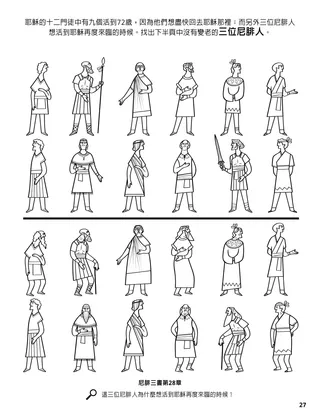 The Twelve Nephite Disciples coloring page