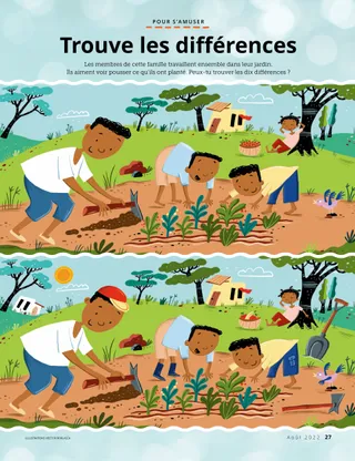 activity of family gardening together