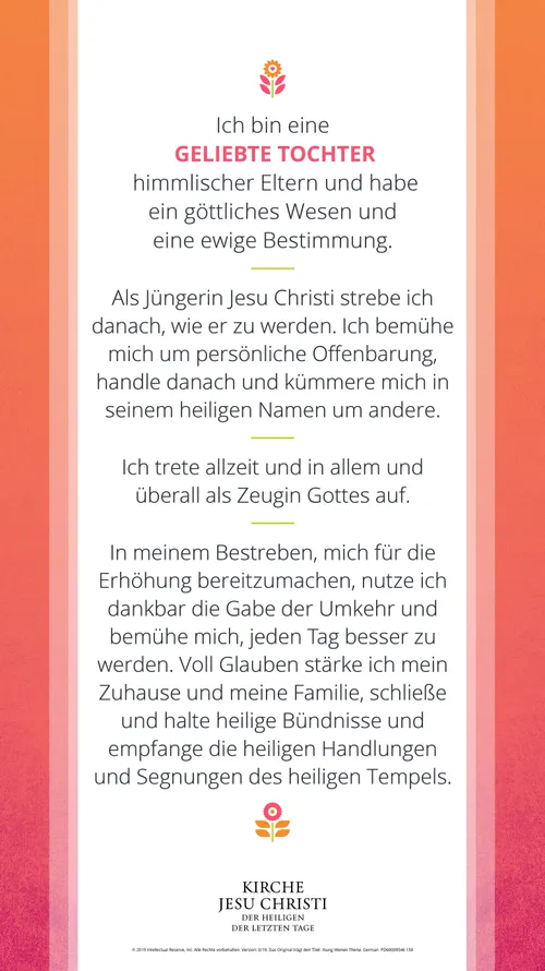 Leitgedanke der Jungen Damen