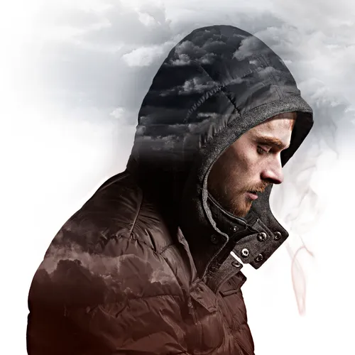 man in hooded jacket