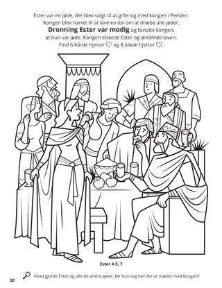 Esther coloring page