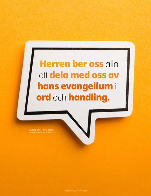 affisch med citat i pratbubbla