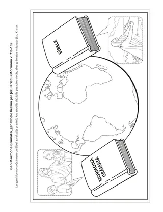 radošā lappusīte: Mormona Grāmata un Bībele liecina par Glābēju