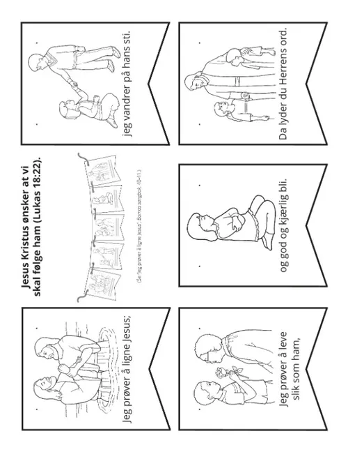 aktivitetsside: jeg prøver å ligne Jesus