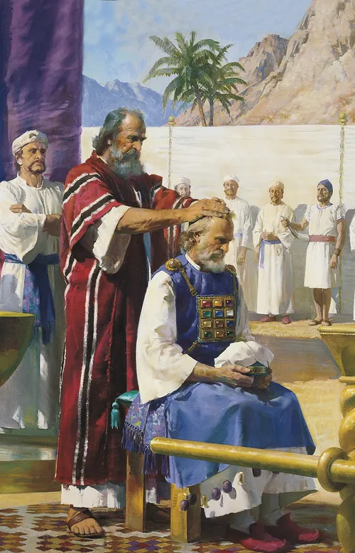 Moses Calls Aaron to the Ministry, by Harry Anderson [Mose ahamagarira Aroni Umurimo, yakozwe na Harry Anderson]