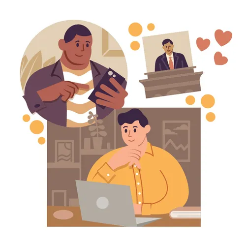 people using electronic devices