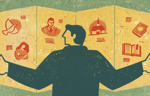 拿著地圖的男子