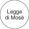dicitura Legge di Mosè dentro al cerchio