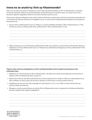 Inona no ao amin’ny Torio ny Filazantsarako?