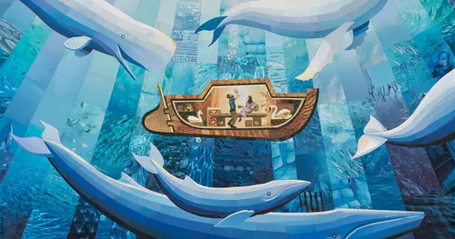 Өөрсдийн усан онгоц дотор байгаа Жаредын гэр бүл