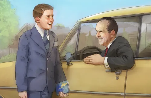 a boy talking to President Nelson