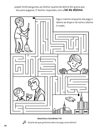 The Law of Tithing coloring page
