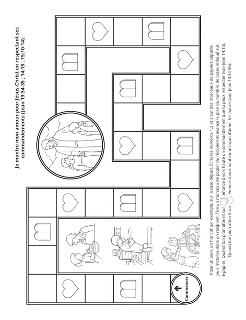 page des activités : respecter les commandements