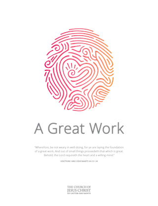 A Great Work: 2021 Youth Theme Poster