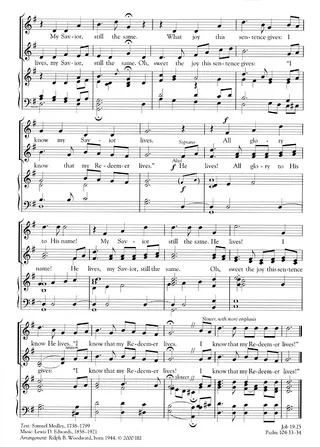 Music, I Know That My Redeemer Lives