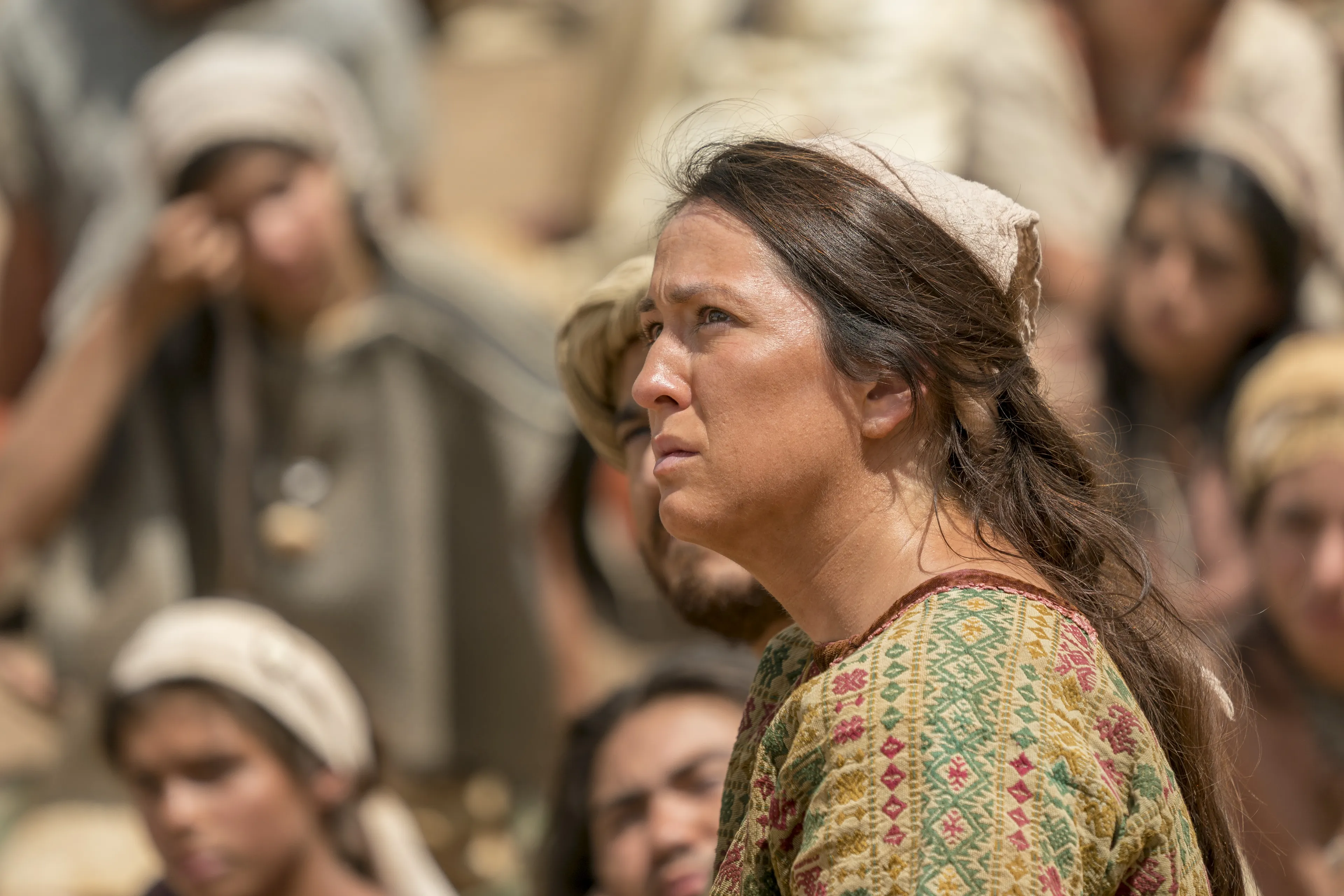 A Nephite woman listens as Jacob teaches about pride and chastity.