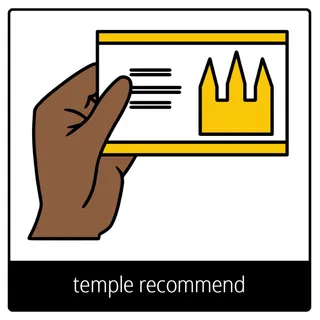 simbolo ng ebanghelyo para sa temple recommend