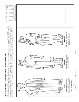 Pagină cu activități: Împărtășirea Evangheliei poate necesita perseverență și răbdare.