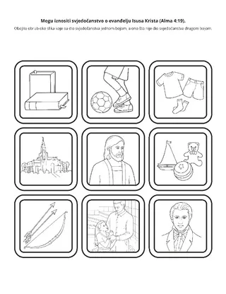 stranica aktivnosti: mogu iznositi svjedočanstvo o evanđelju Isusa Krista