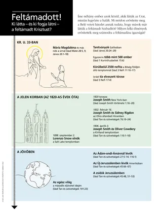 infographic about witnesses seeing resurrected Christ