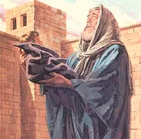 praised God when he saw Jesus