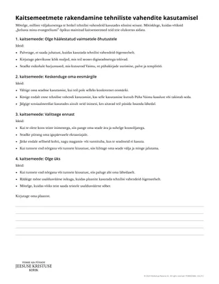 Kaitsemeetmete rakendamine tehnoloogia kasutamisel