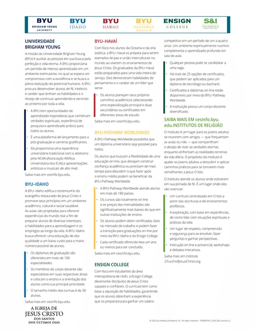 documento descrevendo as diferentes escolas da Igreja