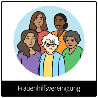 Symbol für Evangeliumsbegriff: Frauenhilfsvereinigung