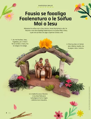 Itulau PDF o se seti o le Soifua Mai o Iesu na fausia mai mea faitino o loo maua faalenatura