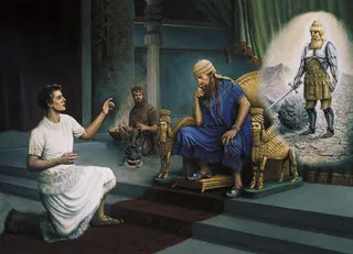 Daniel interpreting the king’s dream