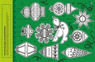 Pdf met kerstversieringen om uit te knippen en te kleuren