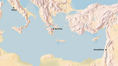 faafanua o le Meititirane ma Roma, Korinito, ma Ierusalema ua faaigoaina