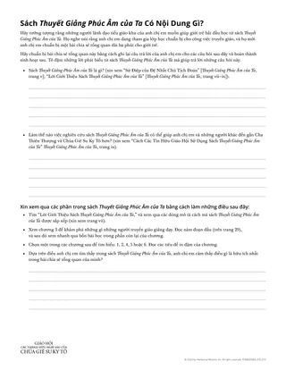 Sách Thuyết Giảng Phúc Âm của Ta Có Nội Dung Gì?