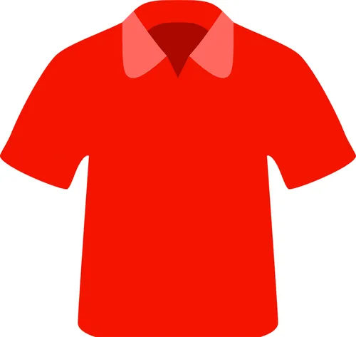 red polo shirt