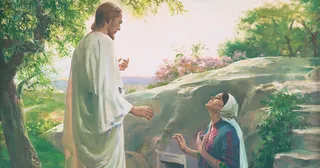 Mary and the Resurrected Lord, by Harry Anderson